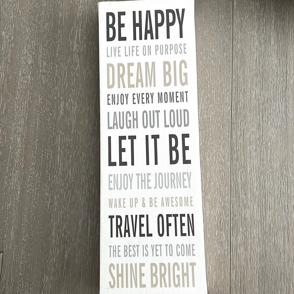 Live your Life on Purpose Sign / Wall Art / Wall Decor / Mini Canvas
